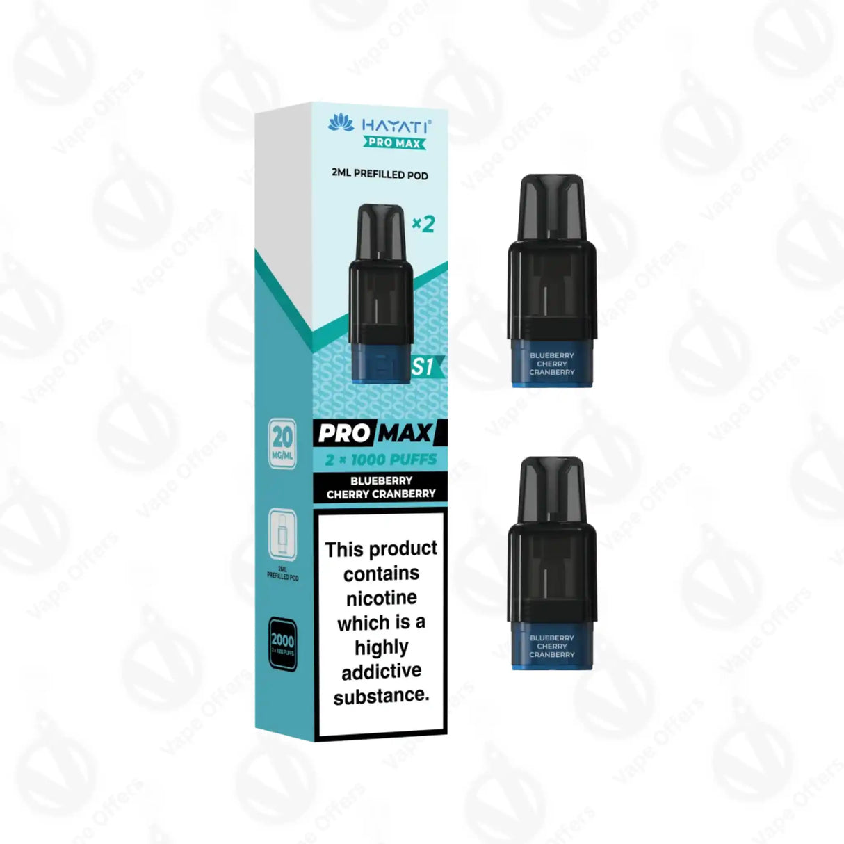 Hayati Pro Max S1 Blueberry Cherry Cranberry Prefilled Pod