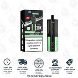 Hayati Pro Ultra Plus Shisha 30K Double Apple and Skittles Frozen Apple Prefilled Pod Kit