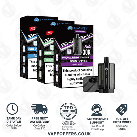 Hayati Pro Ultra Plus Shisha 30K Prefilled Pod
