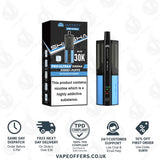 Hayati Pro Ultra Plus Shisha 30K Vim Frozen Blueberry and Vim Frozen Blueberry Prefilled Pod Kit