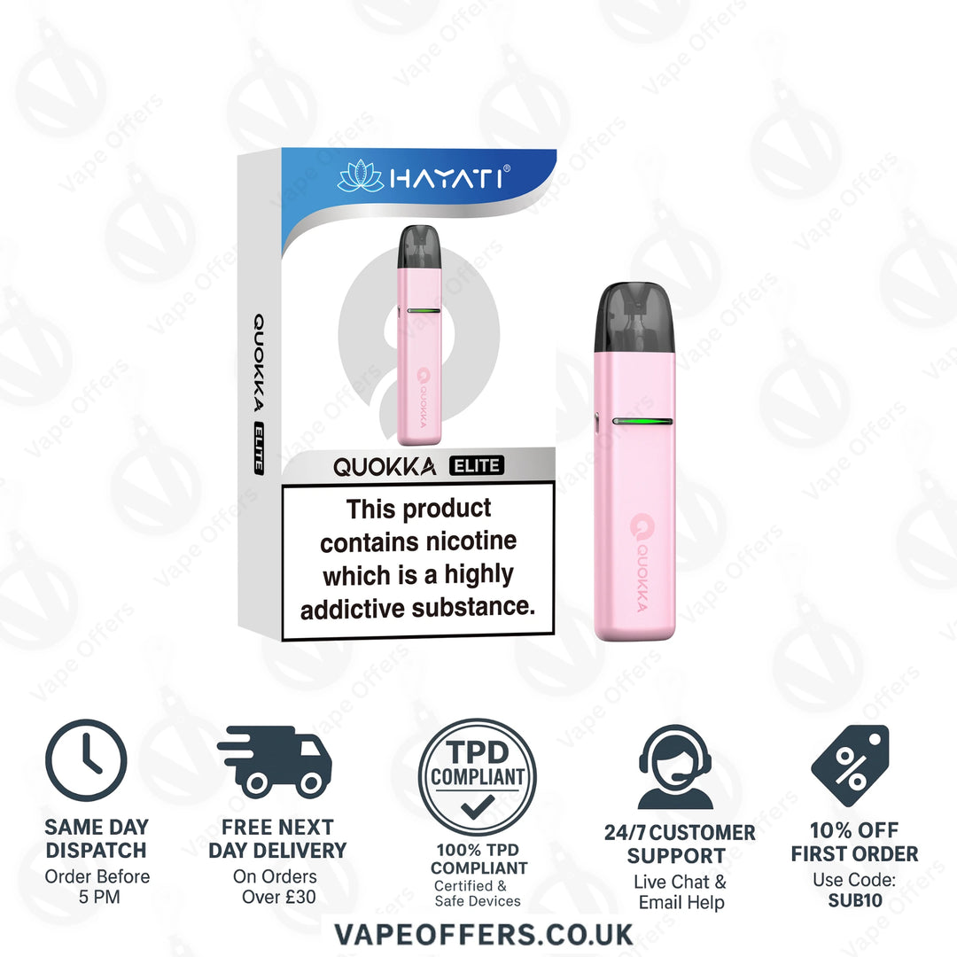 Hayati Quokka Elite Vape Pod Kit Baby Pink
