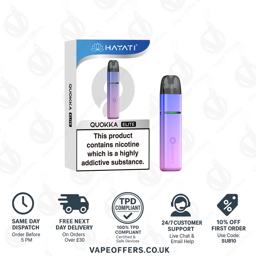 Hayati Quokka Elite Vape Pod Kit Blue Pink