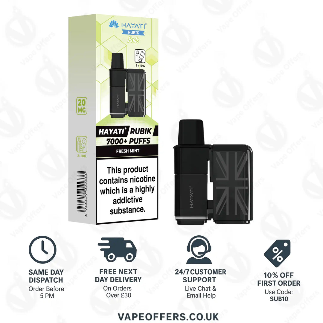 Hayati Rubik 7k Prefilled Pods  - Fresh Mint 