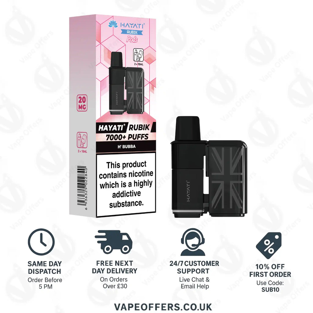 Hayati Rubik 7000 Prefilled Pod – H' Bubba