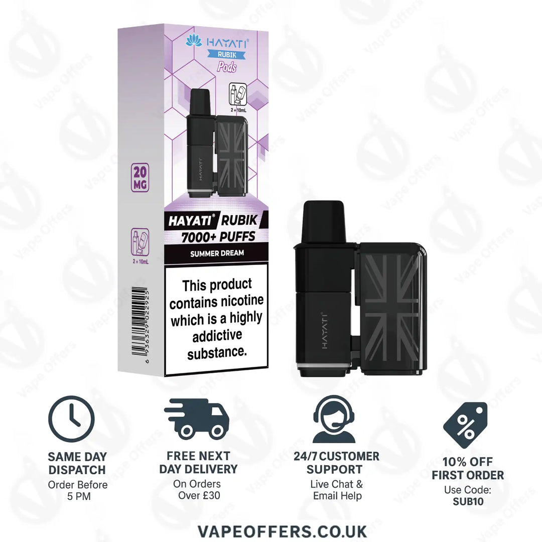 Hayati Rubik 7000 Prefilled Pod – Summer Dream