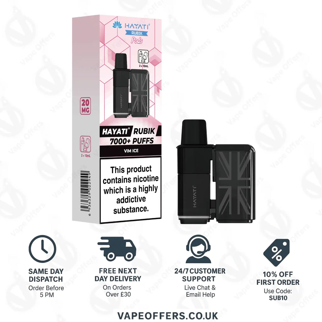 Hayati Rubik 7000 Prefilled Pod – Vim Ice