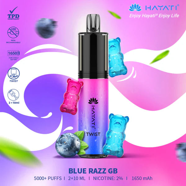 Hayati Twist 5000 Blue Razz GB 
