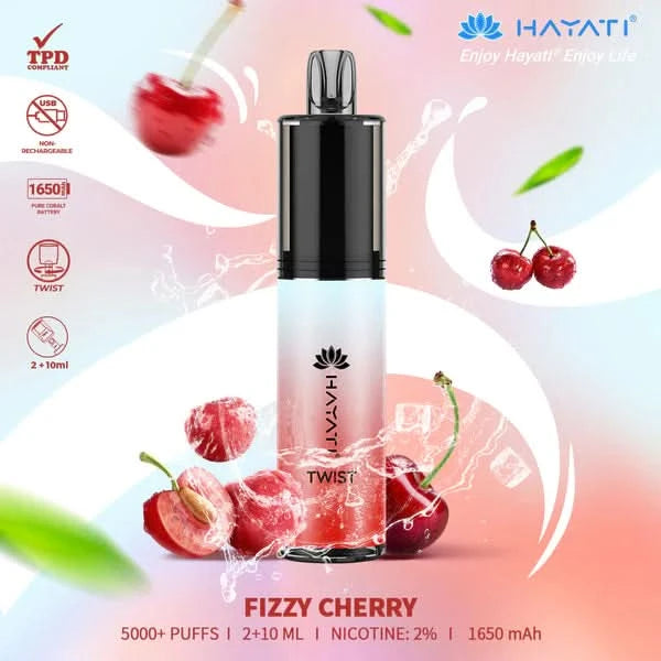 Hayati Twist 5000 Fizzy Cherry
