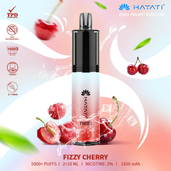 Hayati Twist 5000 Fizzy Cherry
