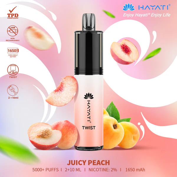 Hayati Twist 5000 Juicy Peach 
