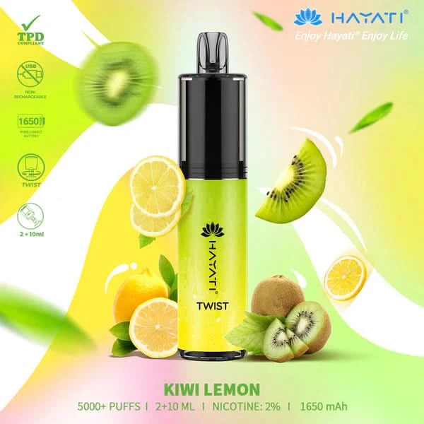 Hayati Twist 5000 Kiwi Lemon 
