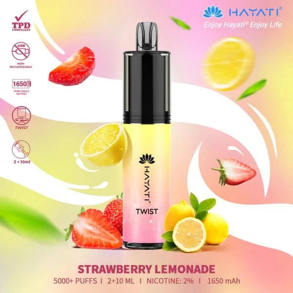 Hayati Twist 5000 Strawberry Lemonade
