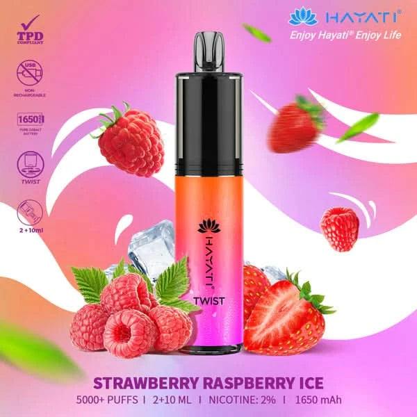 Hayati Twist 5000 Strawberry Raspberry Ice 
