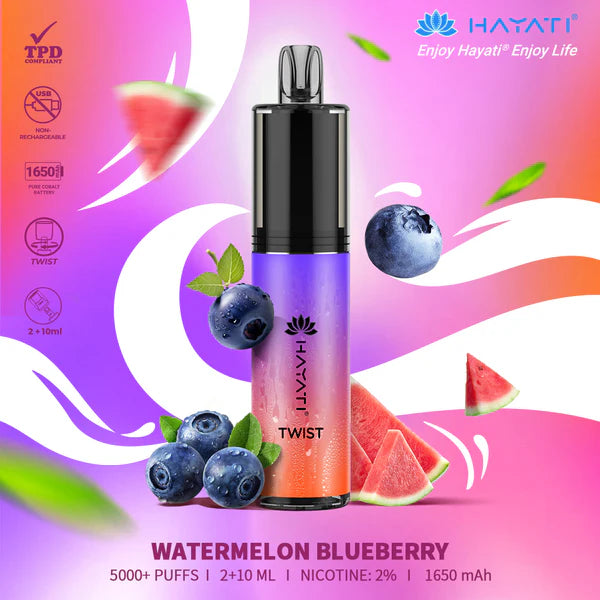 Hayati Twist 5000 WaterMelon Blueberry 
