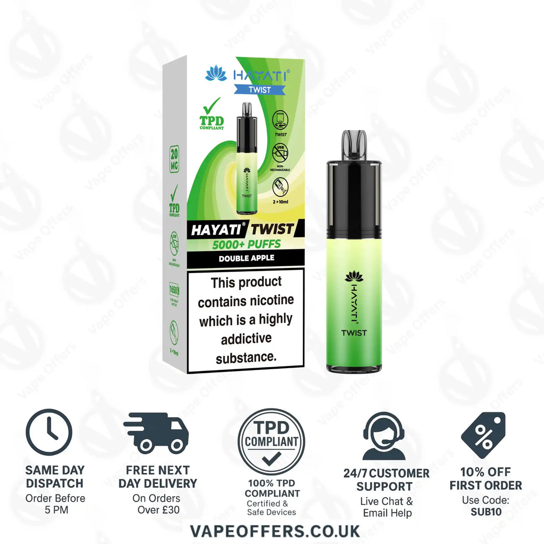 Hayati Twist 5K Vape Pod Kit Double Apple
