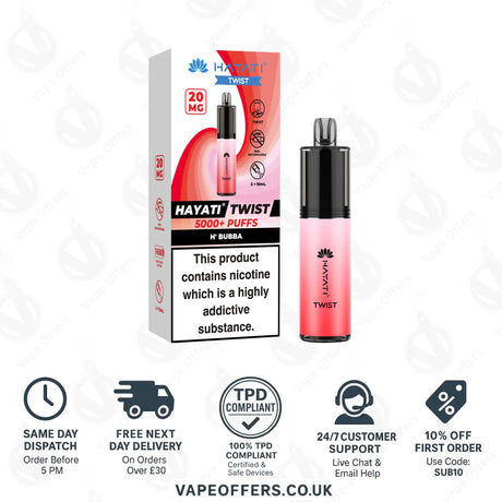 Hayati Twist 5K Vape Pod Kit H' Bubba