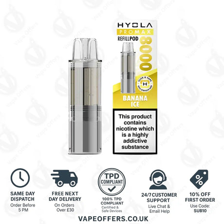 Hyola Pro Max 8K Prefilled Pods Banana Ice