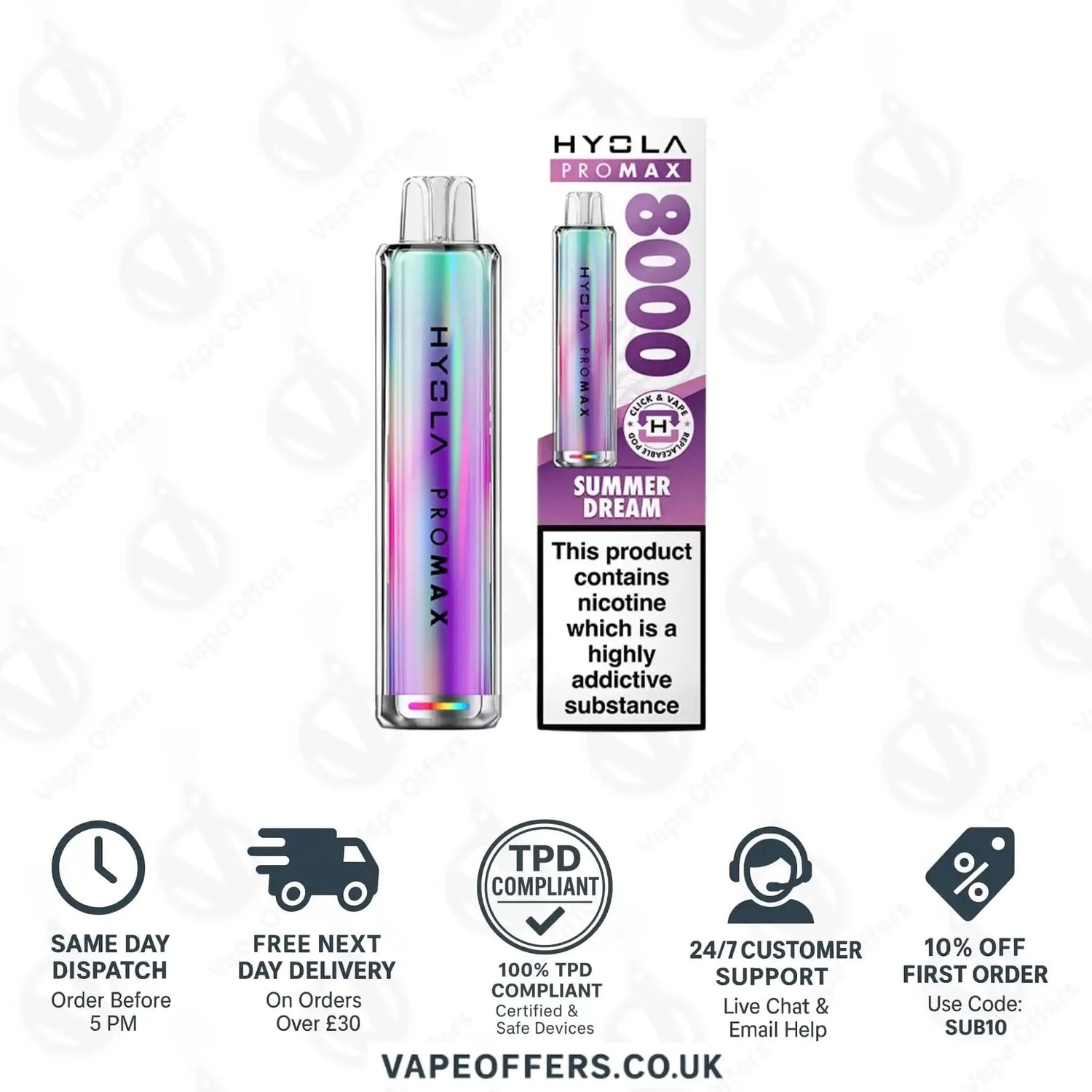 Hyola Pro Max 8K Prefilled Vape Pod Kit Summer Dream 