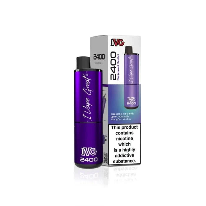 IVG 2400 Blackcurrant Menthol Vape