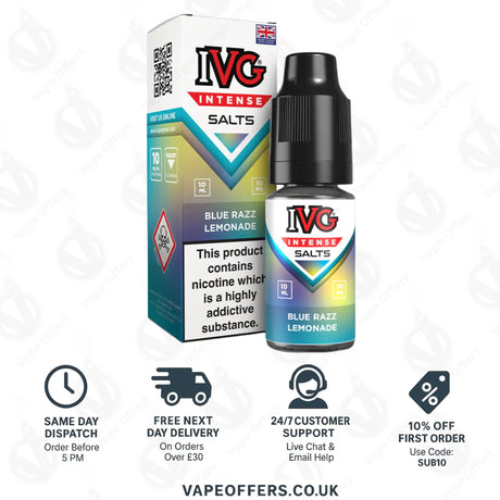 IVG Intense Nic Salts Blue Razz Lemonade 