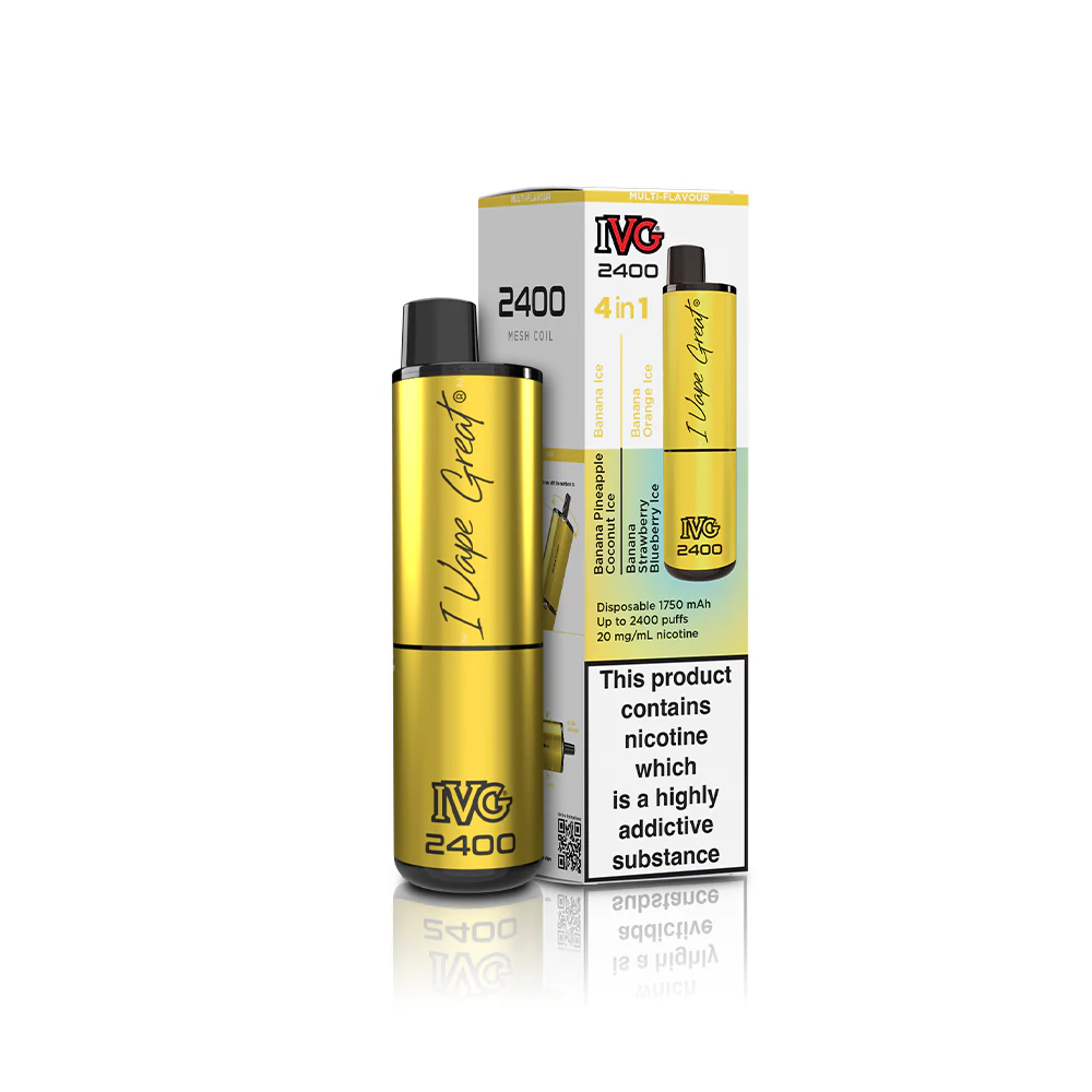 IVG 2400 4 in 1 Multi Flavour Banana Edition Vape