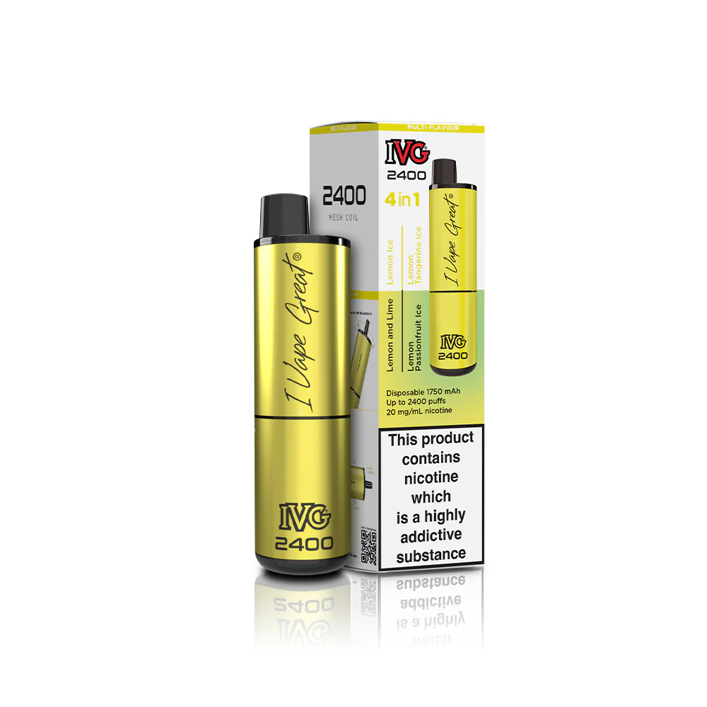 IVG 2400 4 in 1 Multi Flavour Lemon Edition Vape