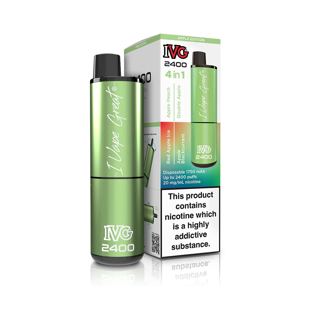 IVG 2400 4 in 1 Multi Flavour Apple Edition Vape