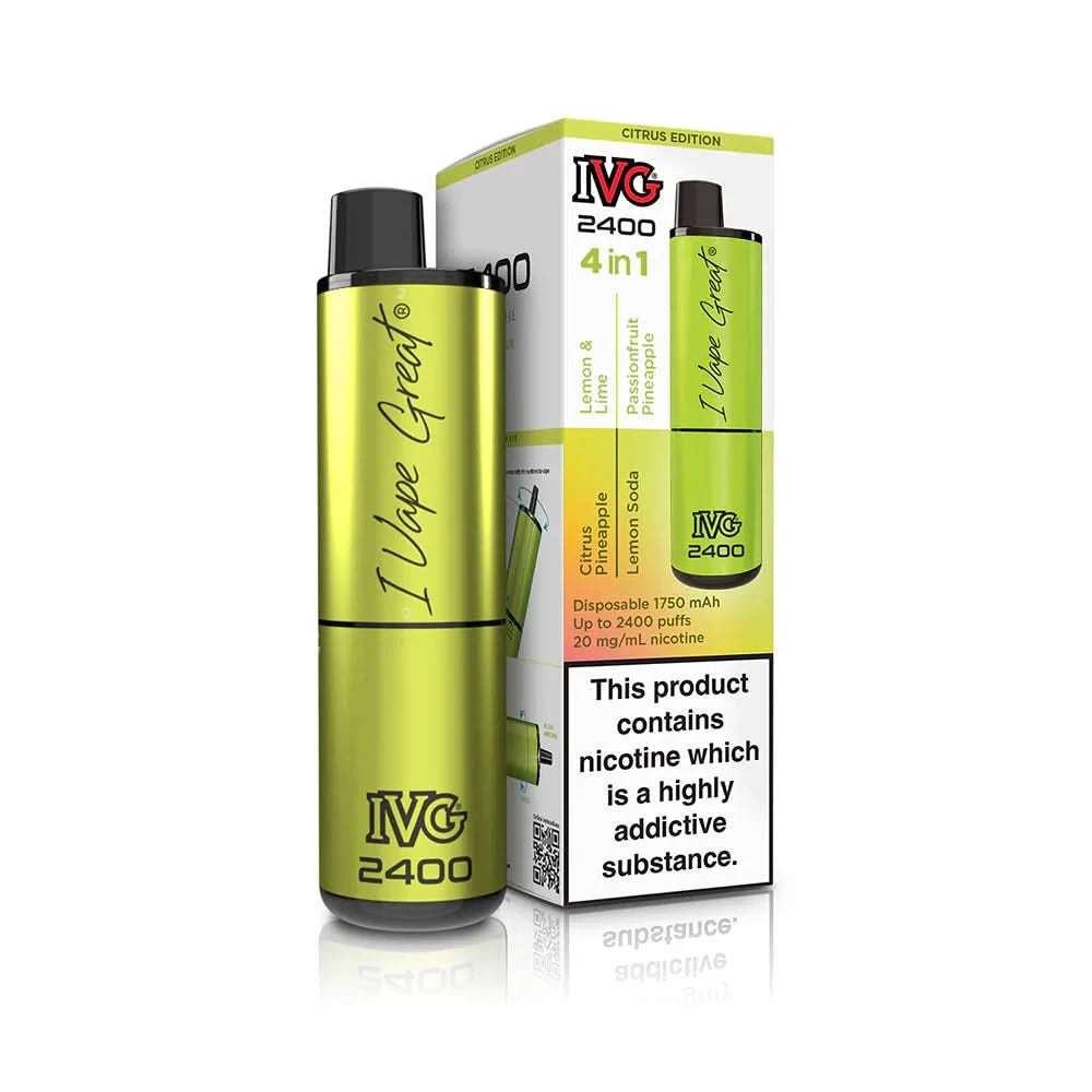 IVG 2400 4 in 1 Multi Flavour Citrus Edition Vape 
