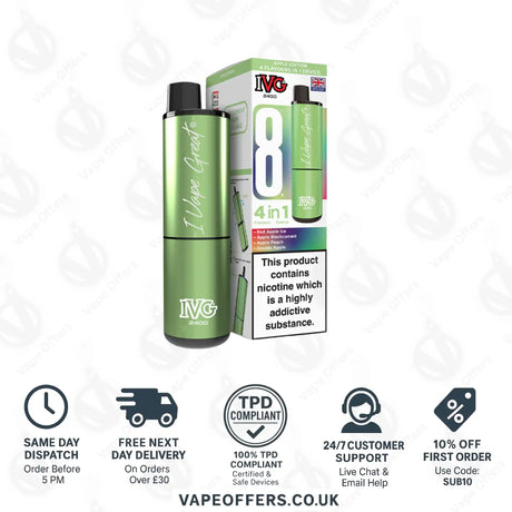 IVG 2400 4 in 1 Prefilled Pod Kit Apple Edition