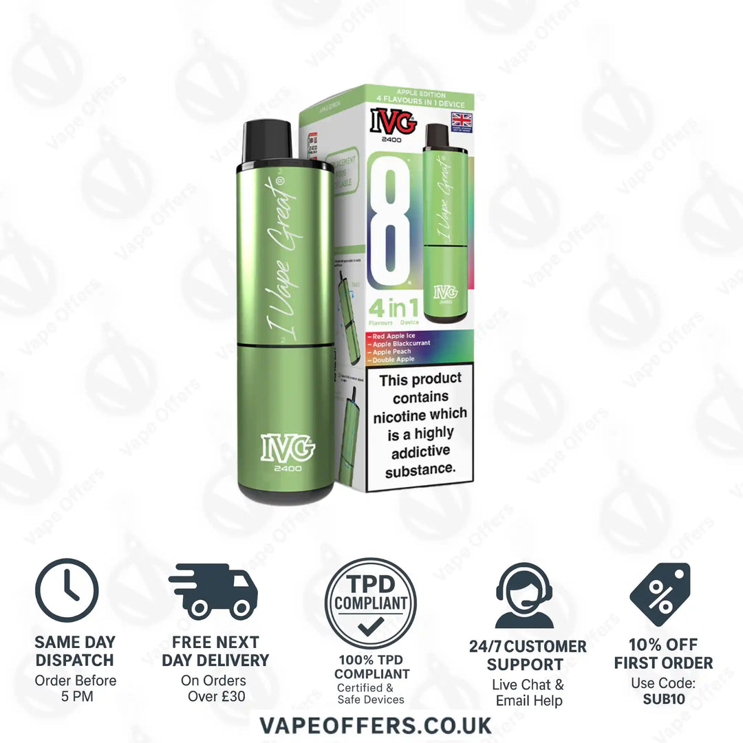IVG 2400 4 in 1 Prefilled Pod Kit Apple Edition