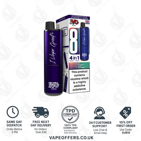 IVG 2400 4 in 1 Prefilled Pod Kit Blackcurrant Edition