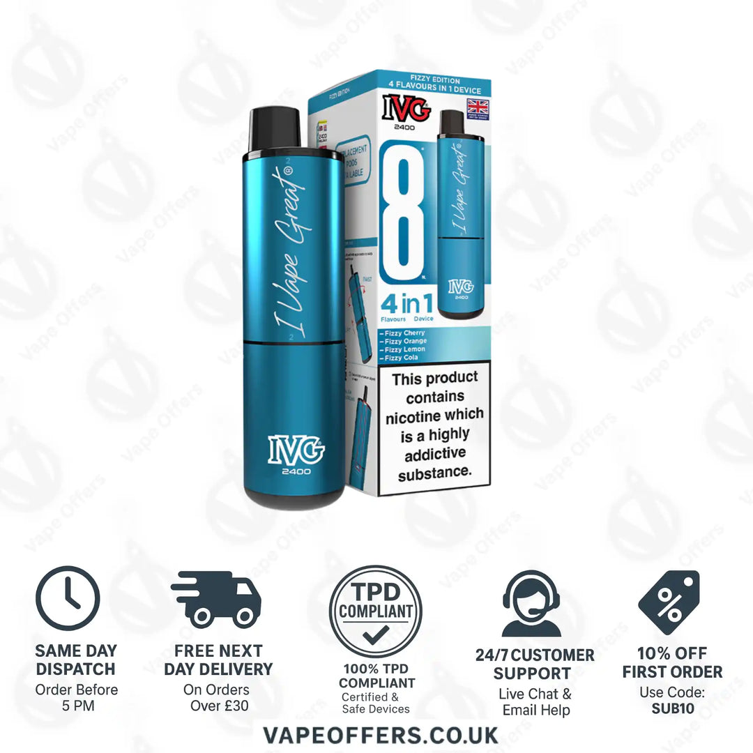 IVG 2400 4 in 1 Prefilled Pod Kit Fizzy Edition