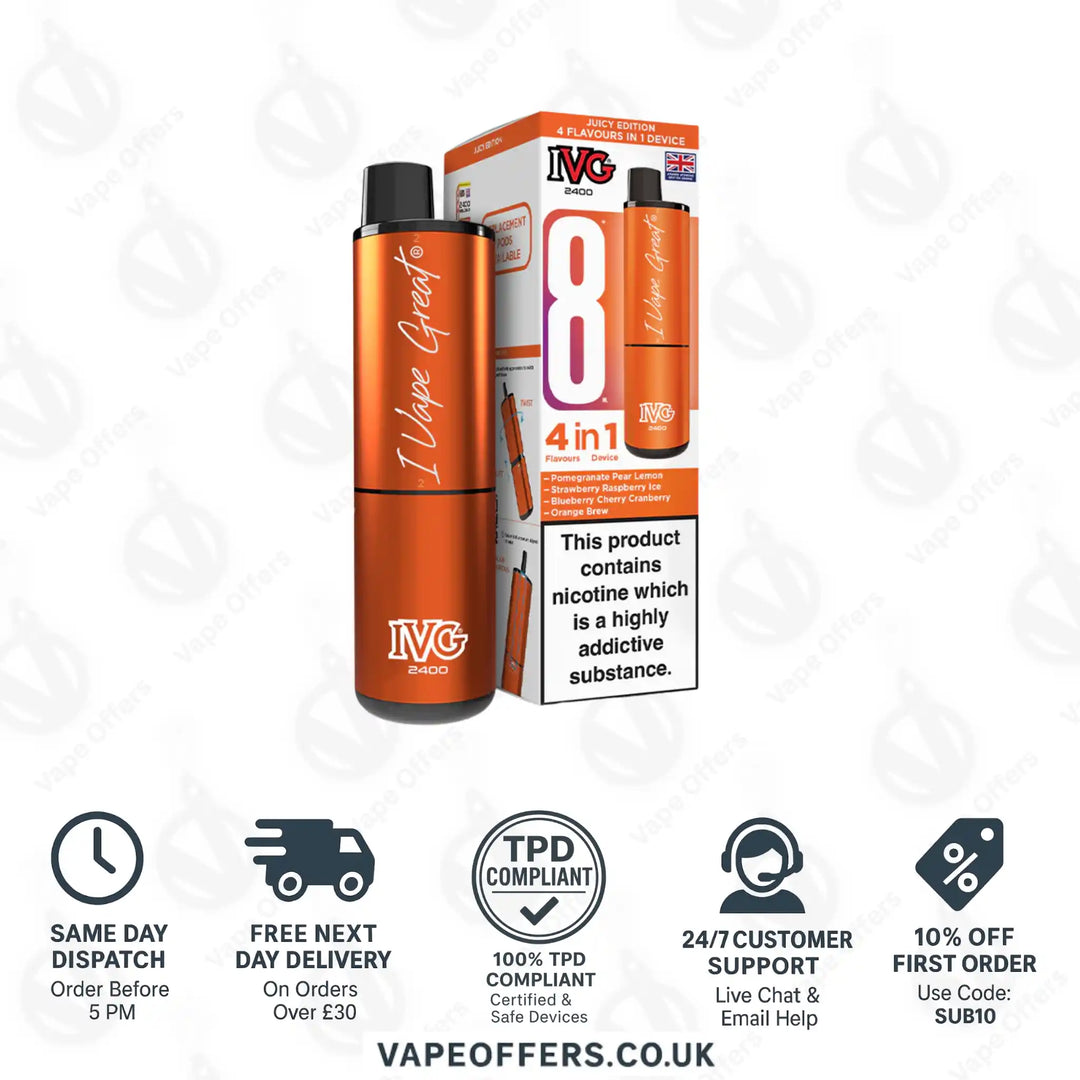 IVG 2400 4 in 1 Prefilled Pod Kit Juicy Edition