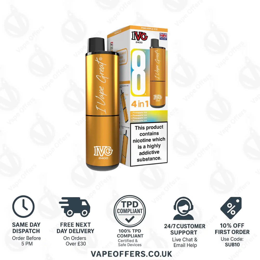 IVG 2400 4 in 1 Prefilled Pod Kit Pineapple Ice