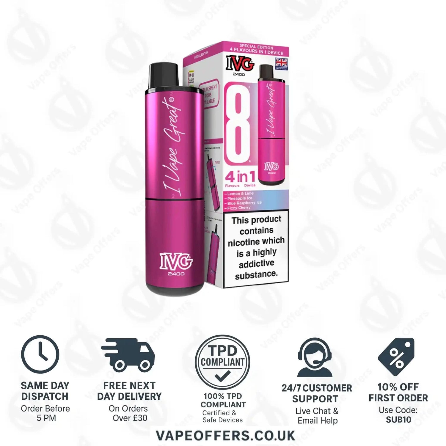 IVG 2400 4 in 1 Prefilled Pod Kit Special Edition 