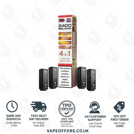 IVG 2400 4 in 1 Prefilled Pods Coffee Edition