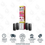 Load image into Gallery viewer, IVG 2400 4 in 1 Prefilled Pods Red Raspberry Edition
