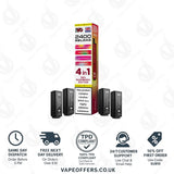 IVG 2400 4 in 1 Prefilled Pods Red Raspberry Edition