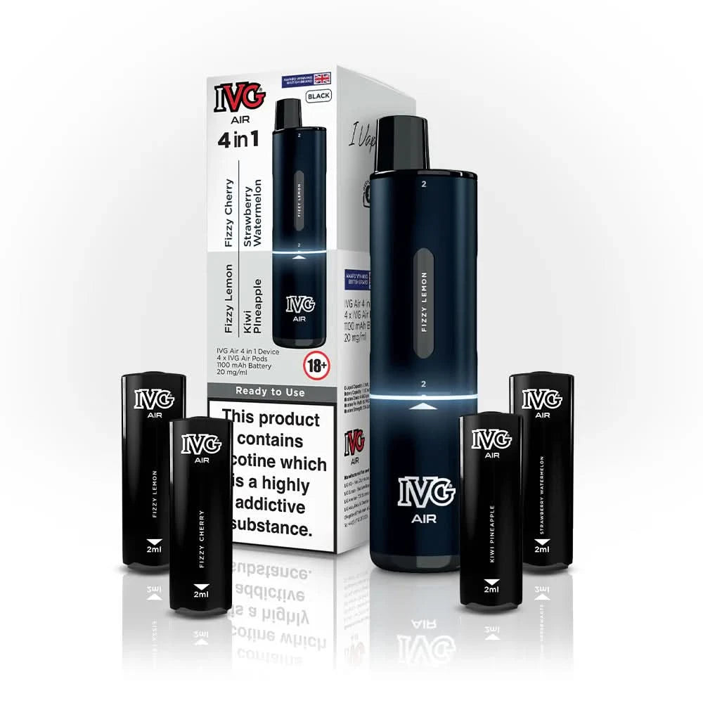 IVG Air 4 In 1 Black Starter Kit 