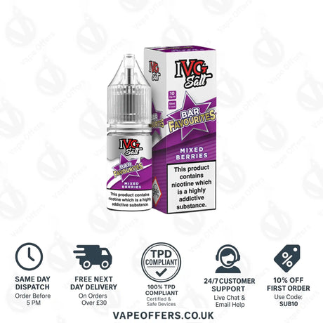 IVG Bar Favourites Mixed Berries Salts 