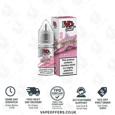 IVG Bar Favourites Pink Fizz Salts 