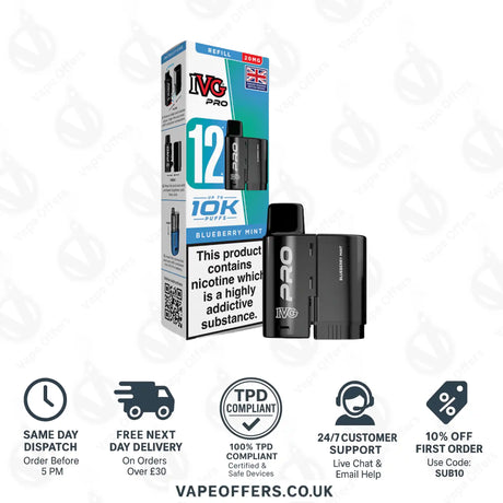 IVG Pro 12 Prefilled Pod Blueberry Mint