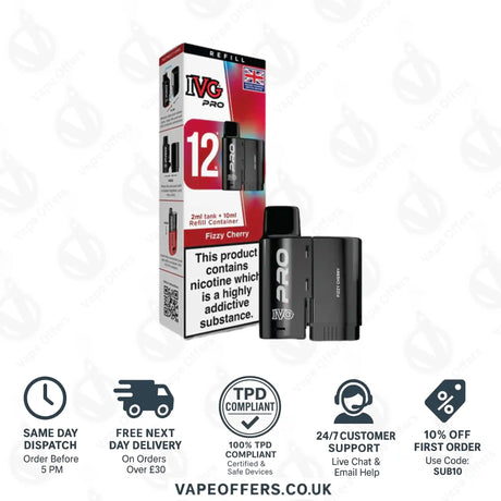 IVG Pro 12 Prefilled Pod Fizzy Cherry