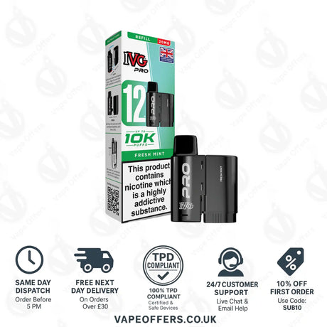 IVG Pro 12 Prefilled Pod Fresh Mint
