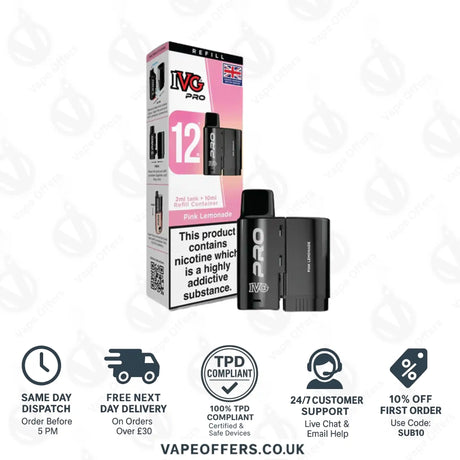 IVG Pro 12 Prefilled Pod Pink Lemonade