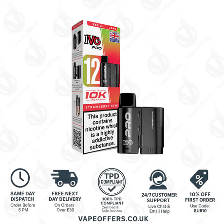 IVG Pro 12 Prefilled Pod Strawberry Kiwi