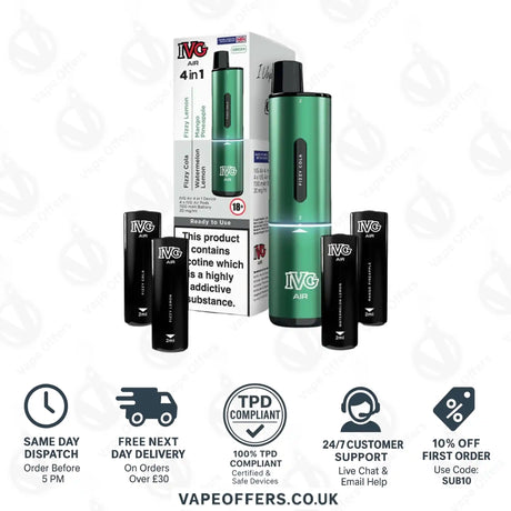 IVG Rechargeable Air 4 in 1 Green Starter Kit