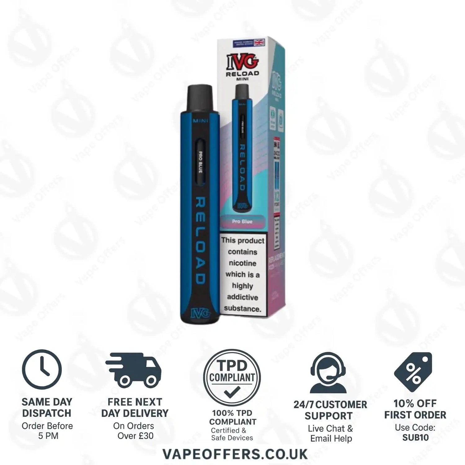 IVG Reload Mini Prefilled Pod Kit Pro Blue 