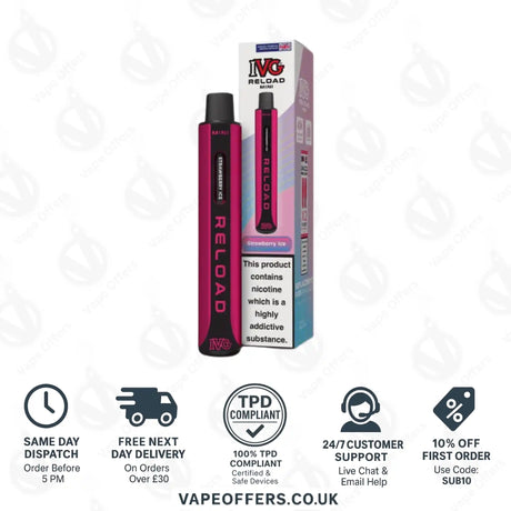IVG Reload Mini Prefilled Pod Kit Strawberry Ice