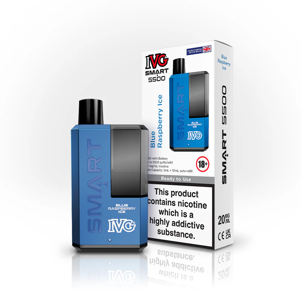 IVG Smart 5500 Blue Raspberry Ice Vape 